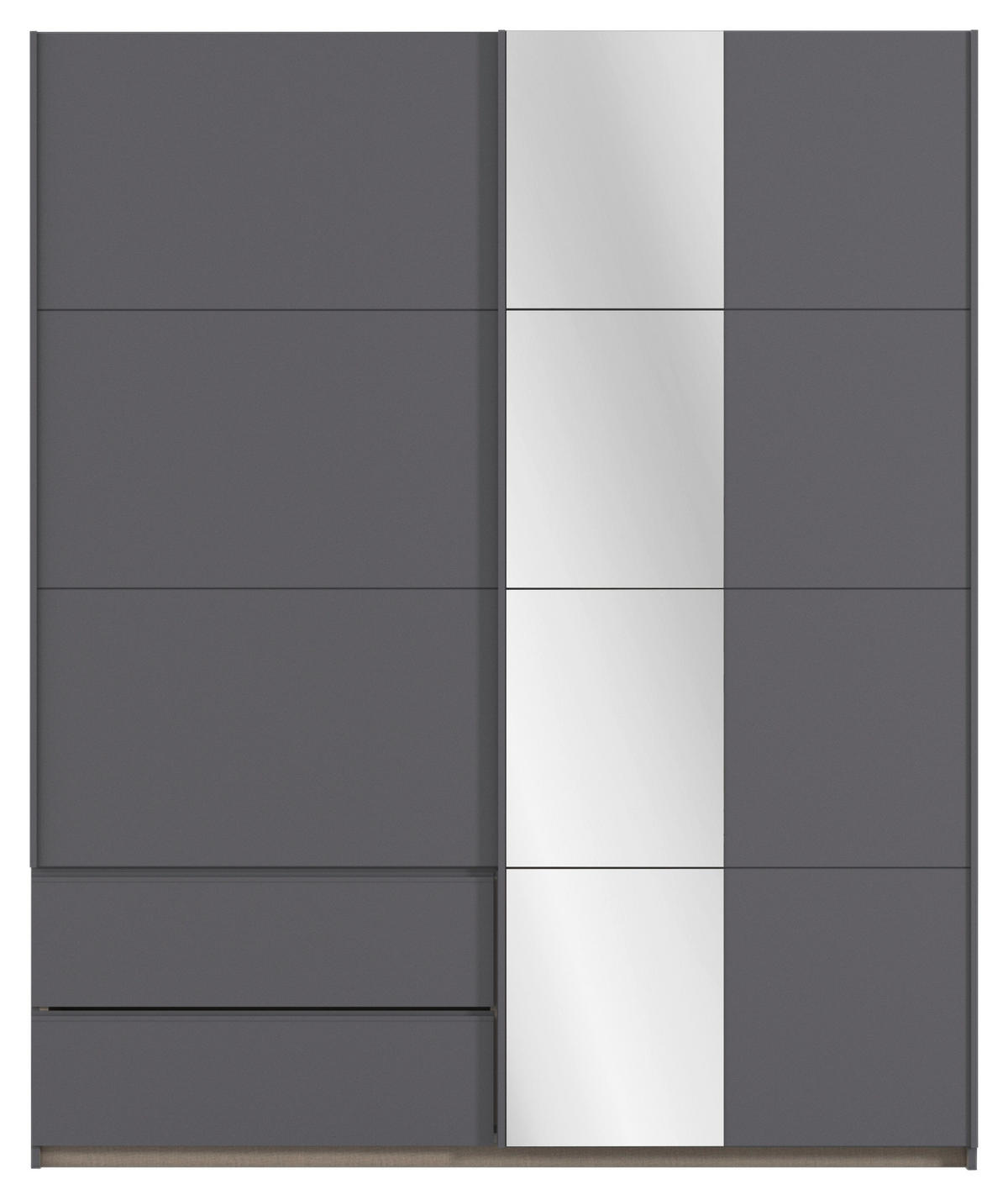 SCHWEBETÜRENSCHRANK in Grau  - Grau, Modern, Holzwerkstoff (175/210/59cm) - Rauch Möbel