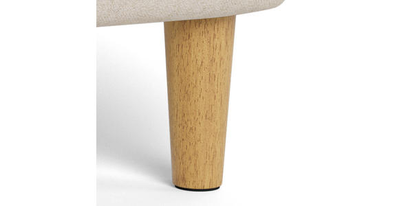CHESTERFIELD-SESSEL Flachgewebe Beige  - Eichefarben/Beige, Trend, Holz/Textil (97/79/84cm) - Ambia Home