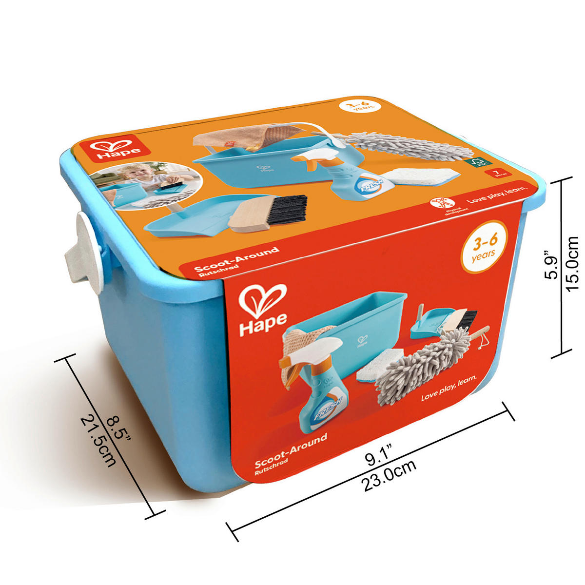 KINDERSPIELSET  - Basics, Holz/Kunststoff (23/15/21,5cm) - Hape
