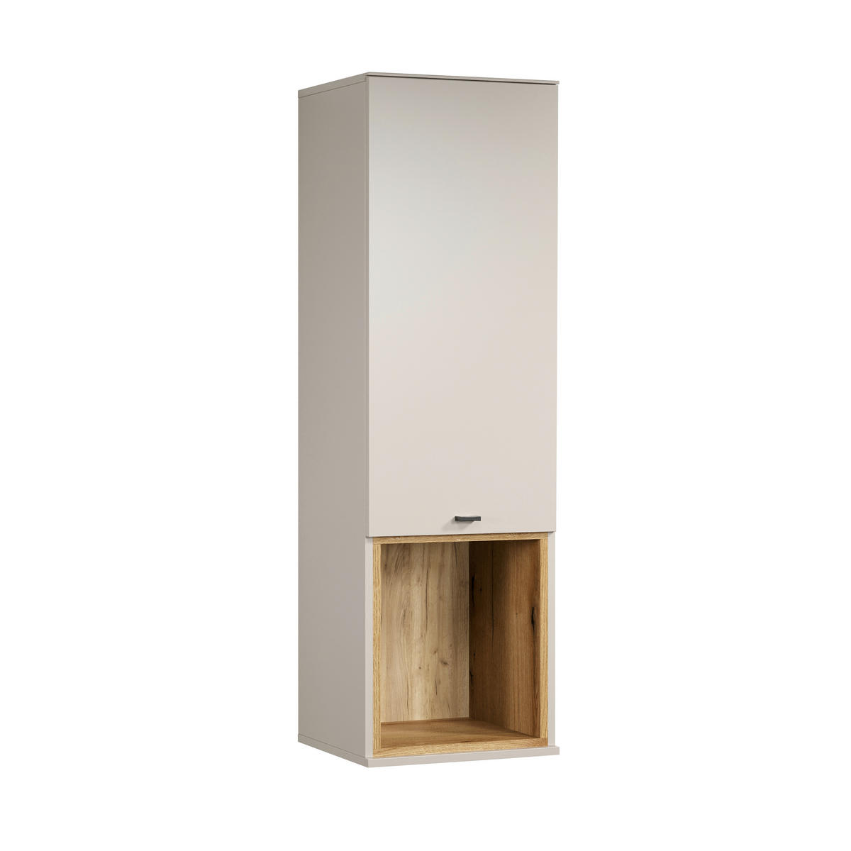 HÄNGEVITRINE in Eichefarben, Kaschmir   - Kaschmir/Eichefarben, Basics, Holzwerkstoff/Metall (40/130/37cm) - MID.YOU
