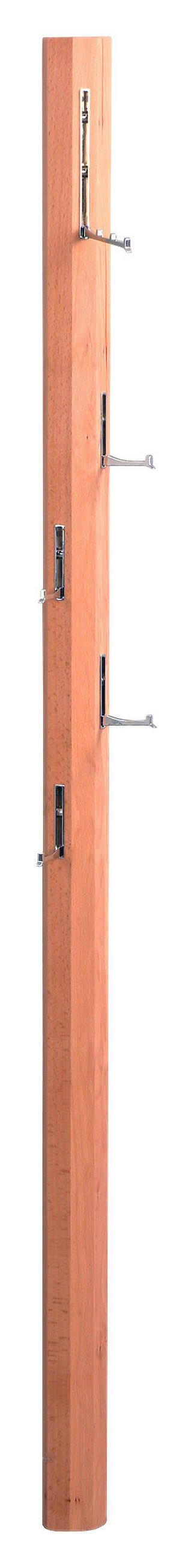 GARDEROBENLEISTE  in Kernbuche massiv Buchefarben  - Buchefarben, Basics, Holz (8/183/4cm)