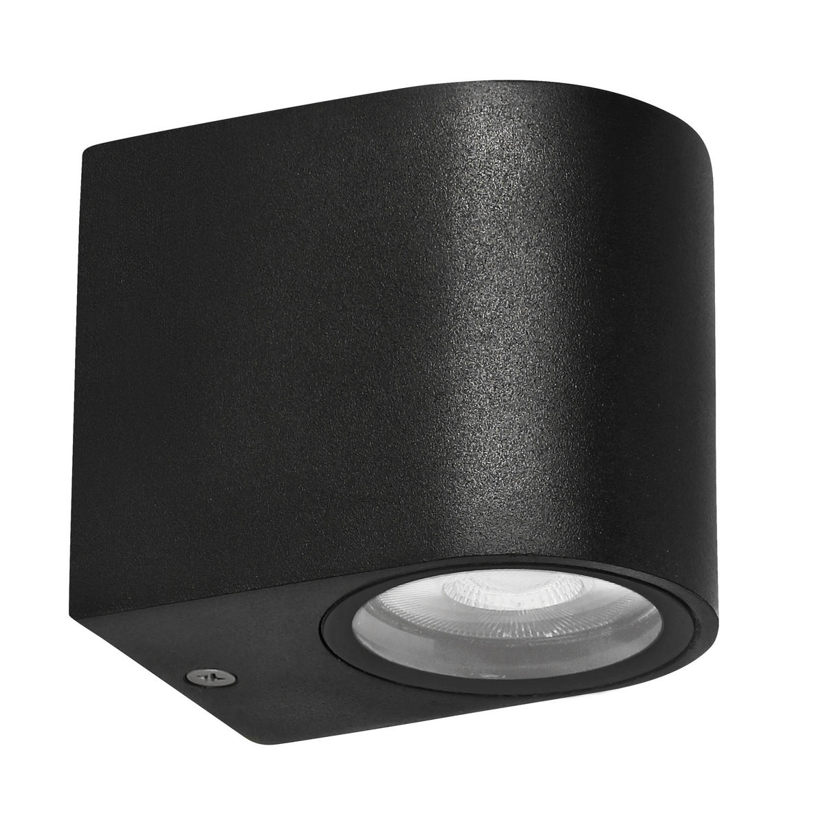 AUßENWANDLEUCHTE 6.5/9/8 cm   - Schwarz, Design, Metall (6.5/9/8cm)