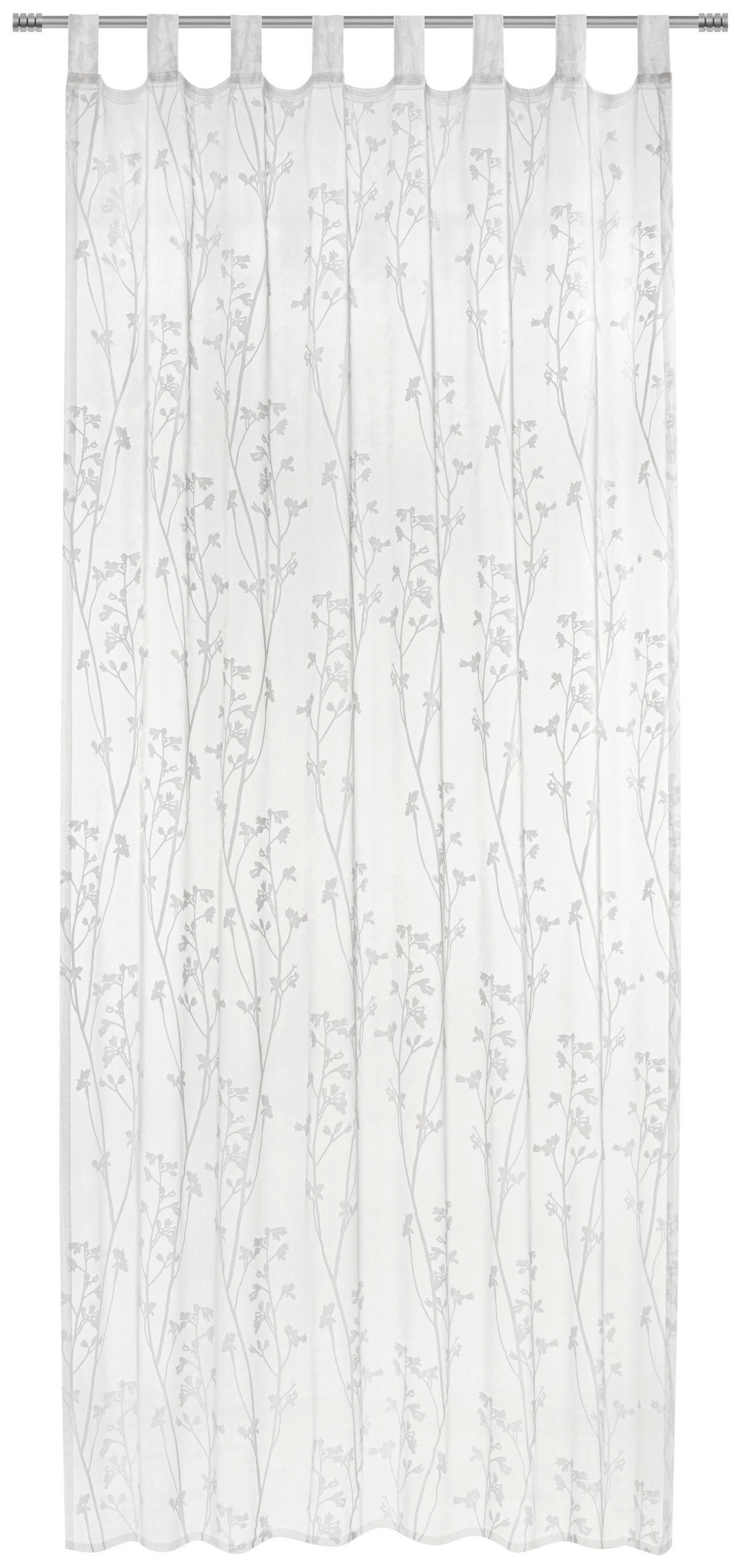 SCHLAUFENVORHANG transparent  - Weiß, Trend, Textil (140/245cm) - Boxxx