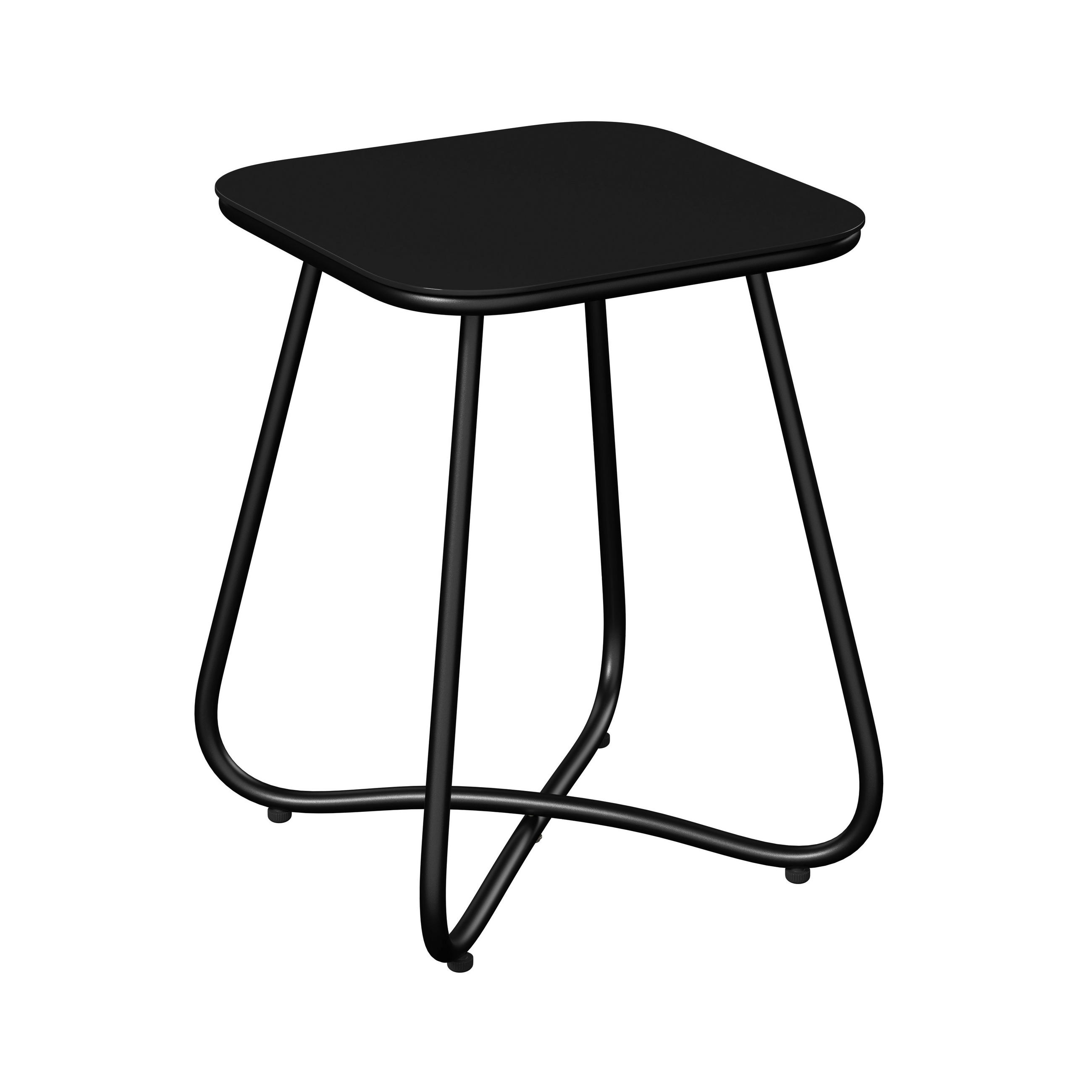 BALKONSET  3-teilig  - Anthrazit/Schwarz, MODERN, Glas/Textil (56/78/70cm) - Ambia Garden