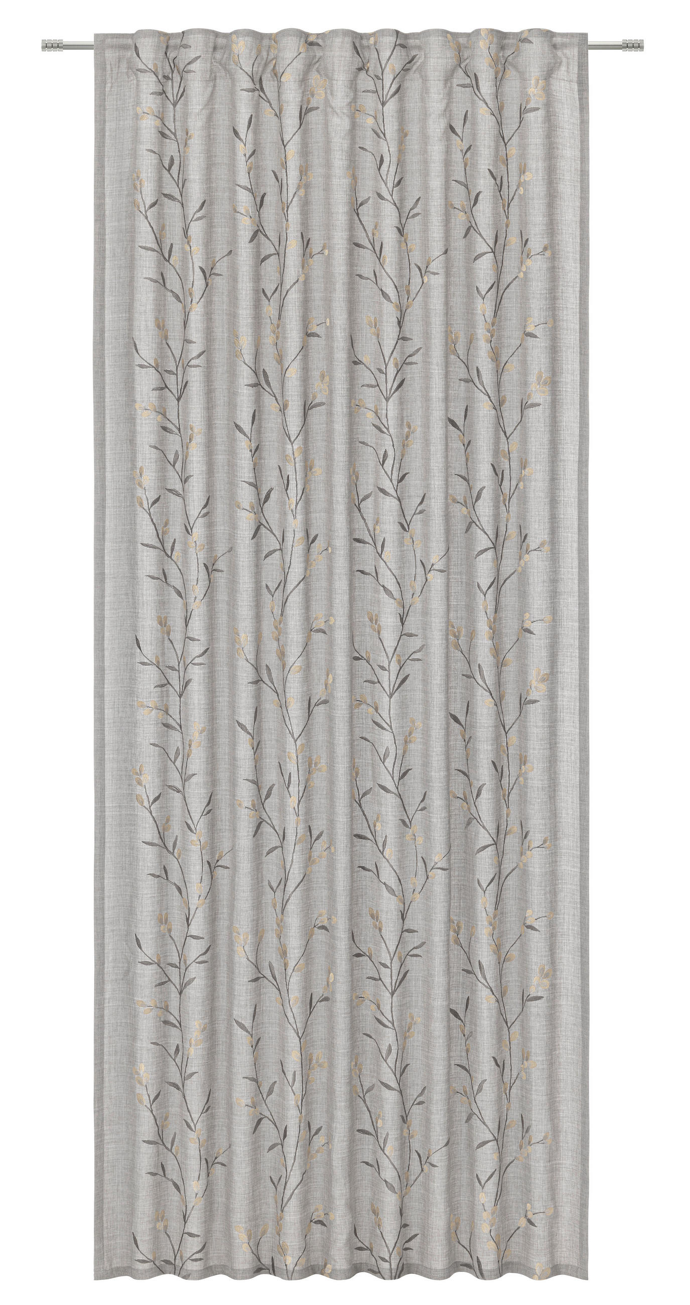 FERTIGVORHANG blickdicht  - Hellgrau/Grauweiß, KONVENTIONELL, Textil (140/245cm) - Esposa