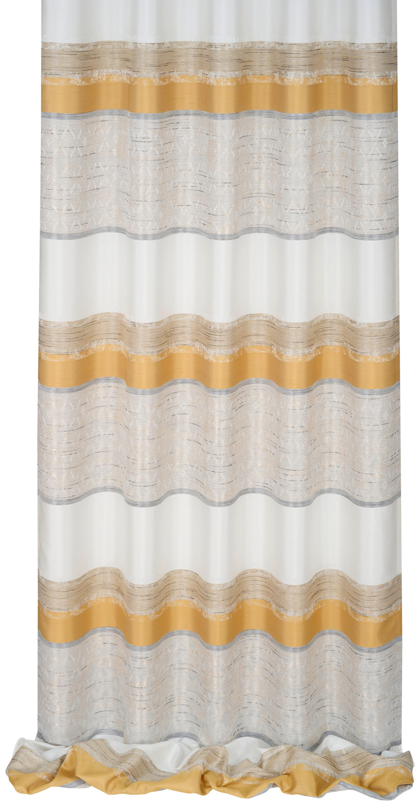 DEKOSTOFF per lfm halbtransparent  - Goldfarben, KONVENTIONELL, Textil (140cm) - Esposa