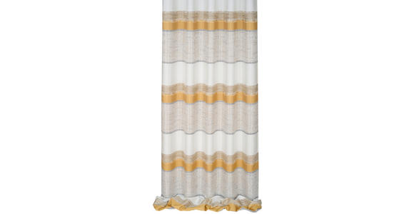 DEKOSTOFF per lfm halbtransparent  - Goldfarben, KONVENTIONELL, Textil (140cm) - Esposa