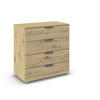 KOMMODE  in 80/81/42 cm  - Chromfarben/Eiche Artisan, Design, Holzwerkstoff/Metall (80/81/42cm) - Carryhome