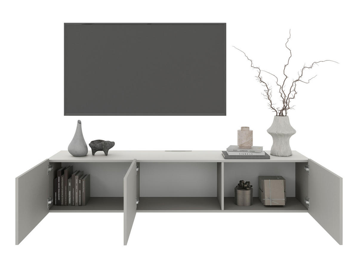 LOWBOARD Newniq  in 180/36,7/42 cm  - Beige, Design, Holzwerkstoff (180/36,7/42cm) - Hom`in