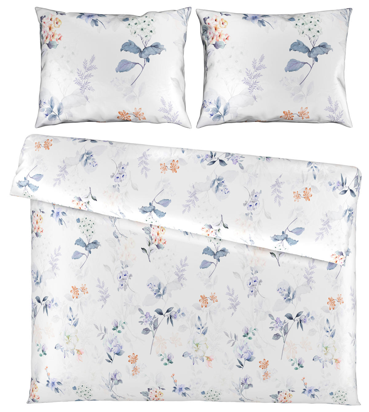 POSTELJNINA BLOSSOM 200/240 cm saten večbarvno  - večbarvno, Konvencionalno, tekstil (200/240cm) - Esposa