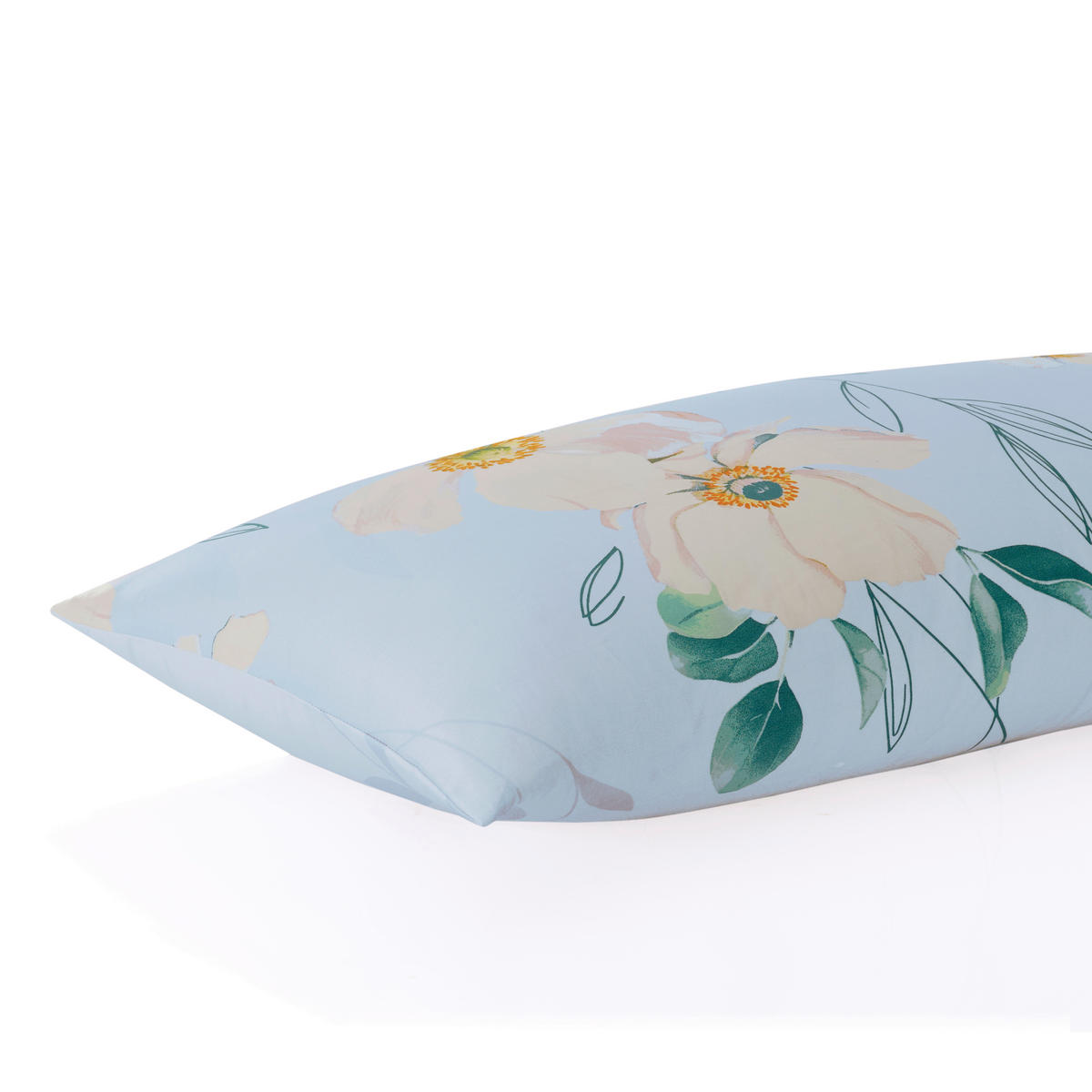 KOPFPOLSTERBEZUG 40/80 cm  - Blau, Design, Textil (40/80cm) - Florella