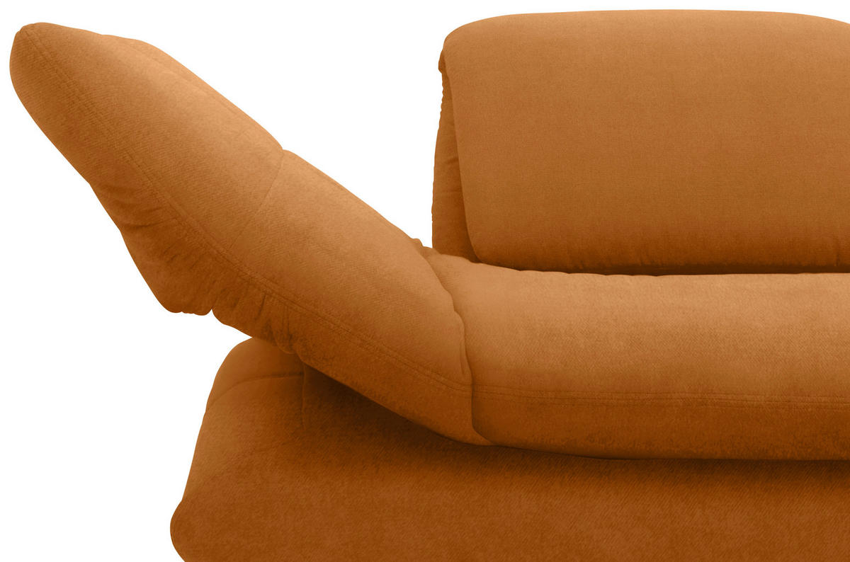 SESSEL mit Funktion in Webstoff Honig  - Schwarz/Honig, Design, Textil/Metall (139 (197)/83 (110)/98cm) - LOOKS by W.Joop