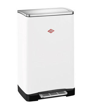 ABFALLSAMMLER BIG DOUBLE BOY 2X18 L  - Schwarz/Weiß, KONVENTIONELL, Kunststoff/Metall (40,5/65/34,5cm) - Wesco