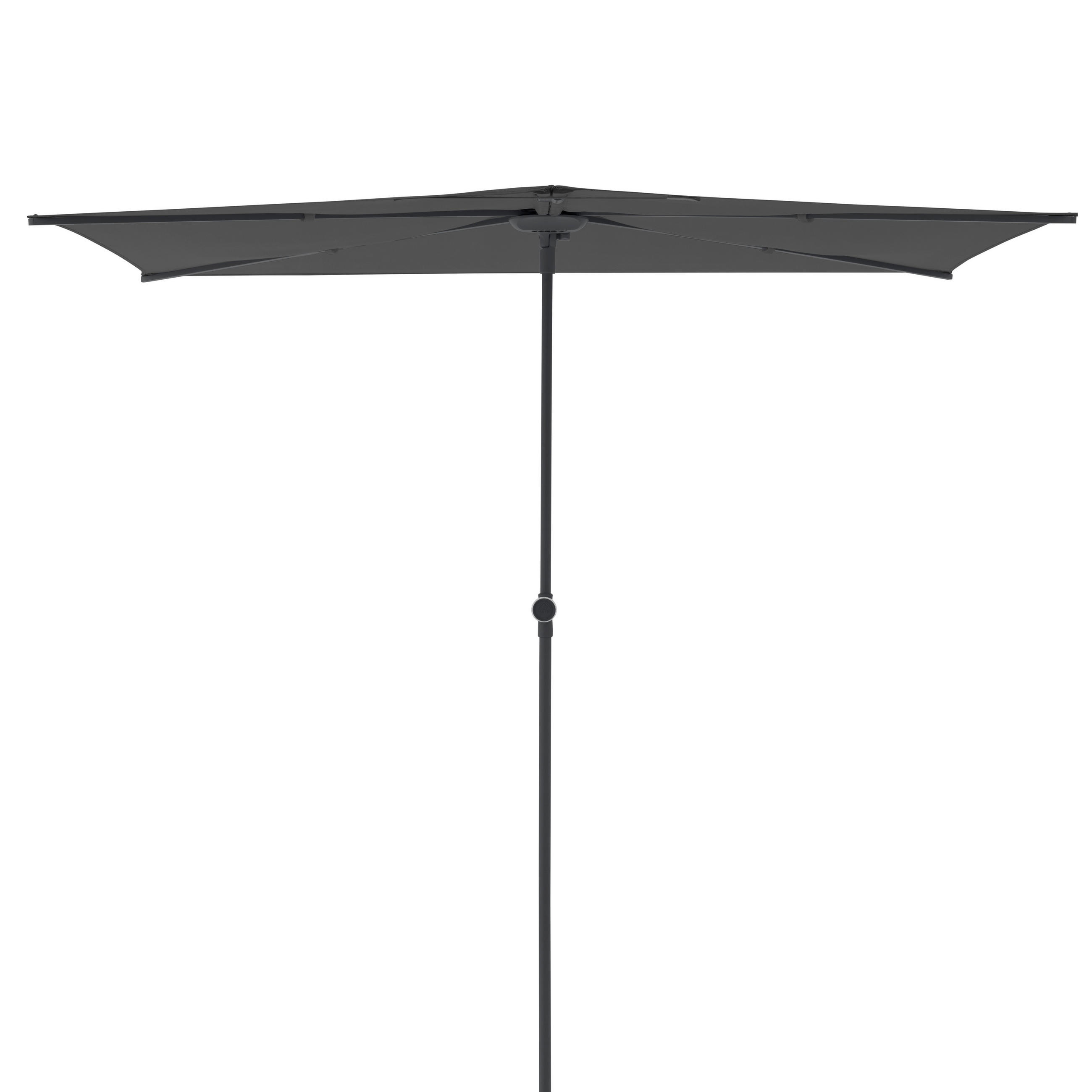 Doppler Sonnenschirm Grau, Schwarz 180x130 cm