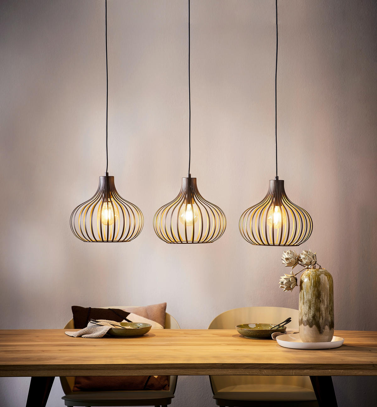 HÄNGELEUCHTE 105/30/150 cm   - Rostfarben, Basics, Metall (105/30/150cm) - Globo