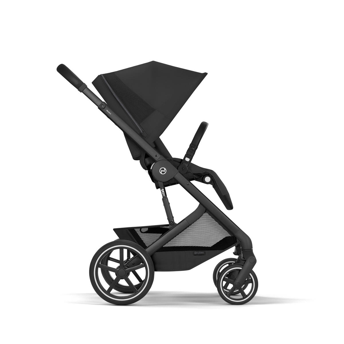 KINDERWAGEN  Balios S Lux BLK  Moon Black  - Schwarz, Basics, Textil/Metall (87/60/108cm) - cybex GOLD