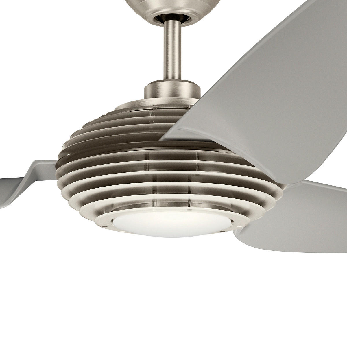 DECKENVENTILATOR  152/38 cm    - Champagner/Edelstahlfarben, Design, Kunststoff (152/38cm) - Elstead Lighting