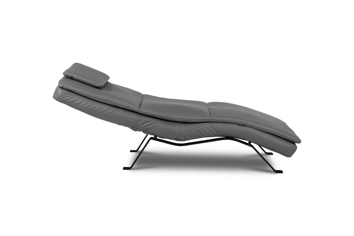 REKAMIÉ bőr iszap  - iszap/fekete, bőr/fém (65/65-95/171cm) - Celina Home