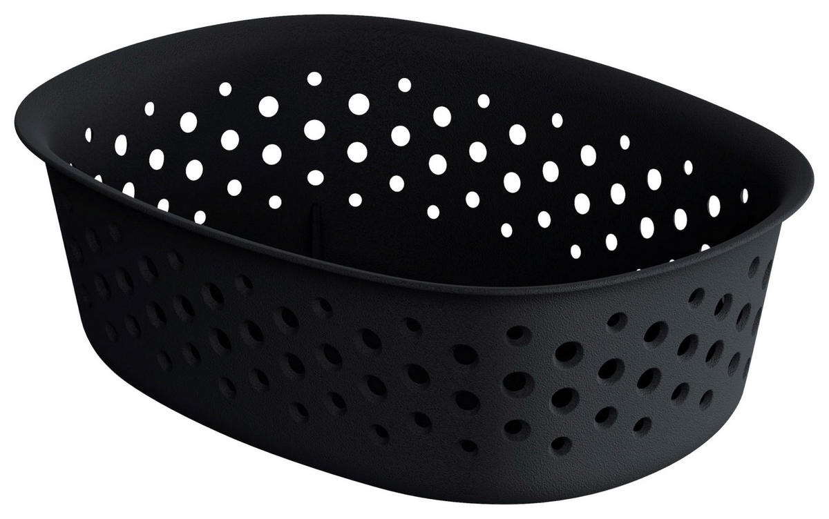KORBSET - Schwarz, Basics, Kunststoff (39/29/22cm)