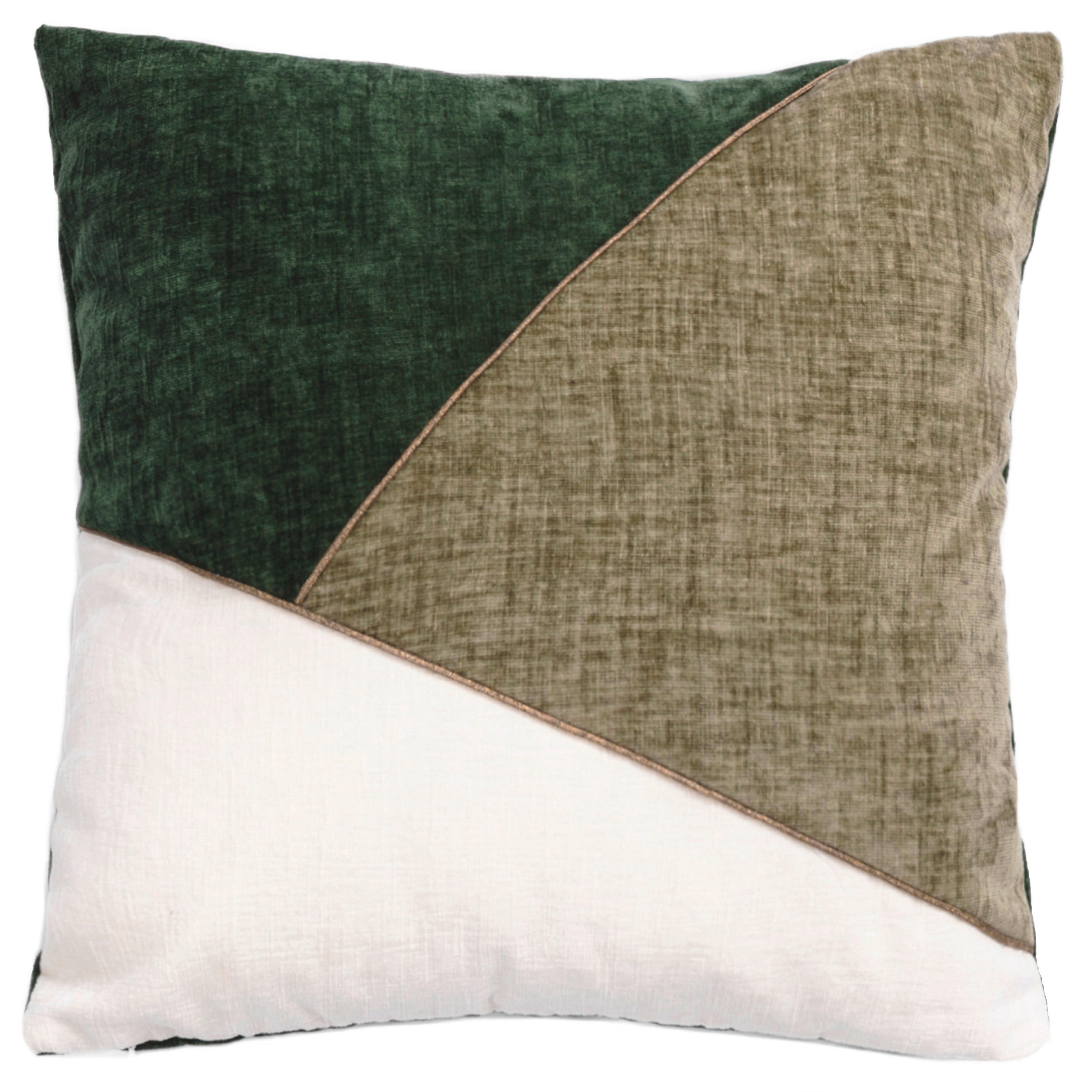 PRYDNADSKUDDE  45/45 cm   - vit/ljusgrön, Lifestyle, textil (45/45cm) - Ambia Home
