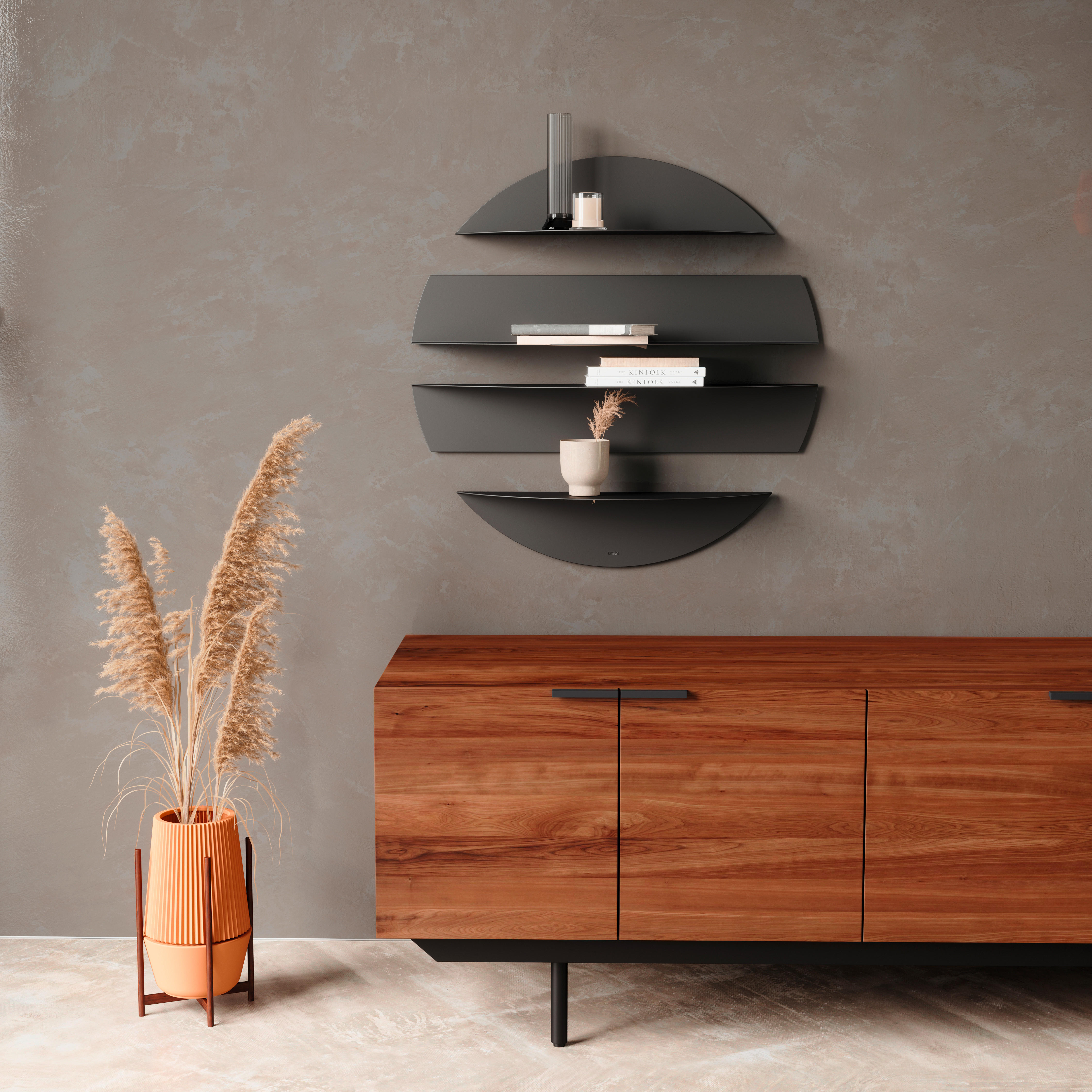 VÄGGHYLLPLAN 76/76/19 cm  - svart, Basics, metall (76/76/19cm) - Umbra
