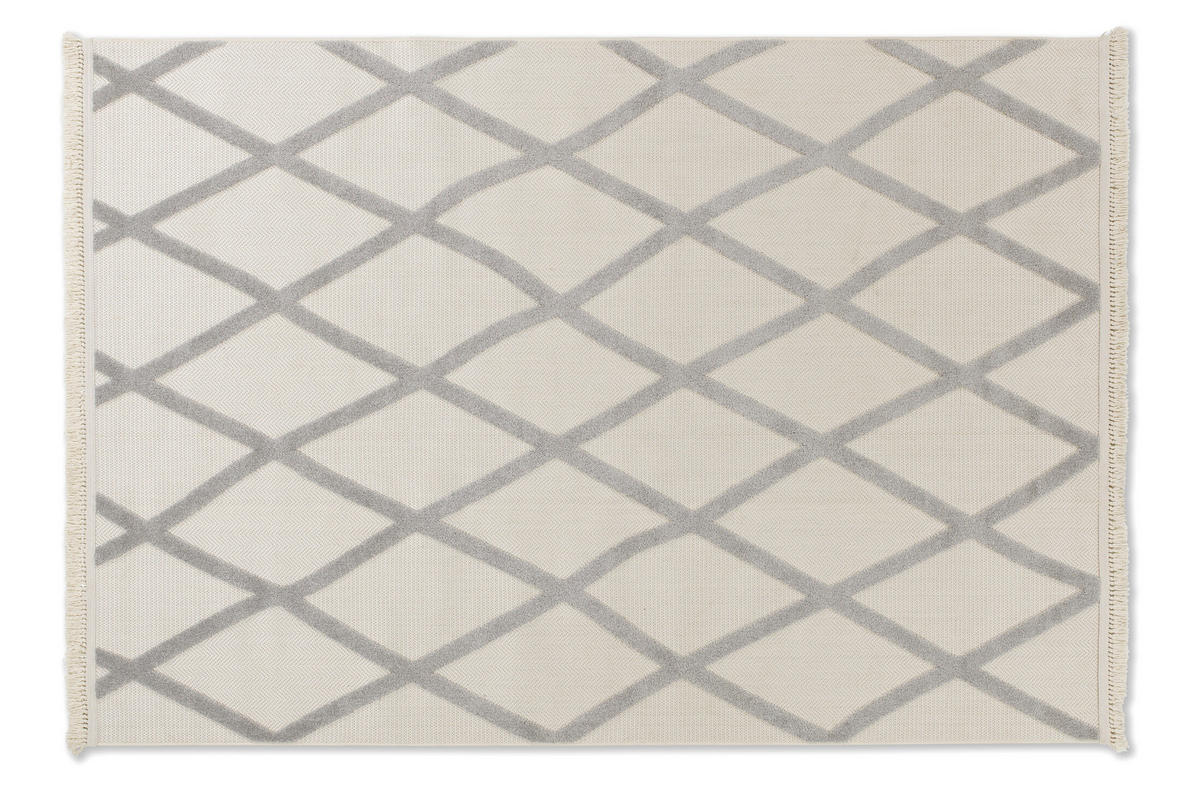 WEBTEPPICH 80/150 cm Summer Grau  - Grau, Basics, Kunststoff/Textil (80/150cm) - Schöner Wohnen