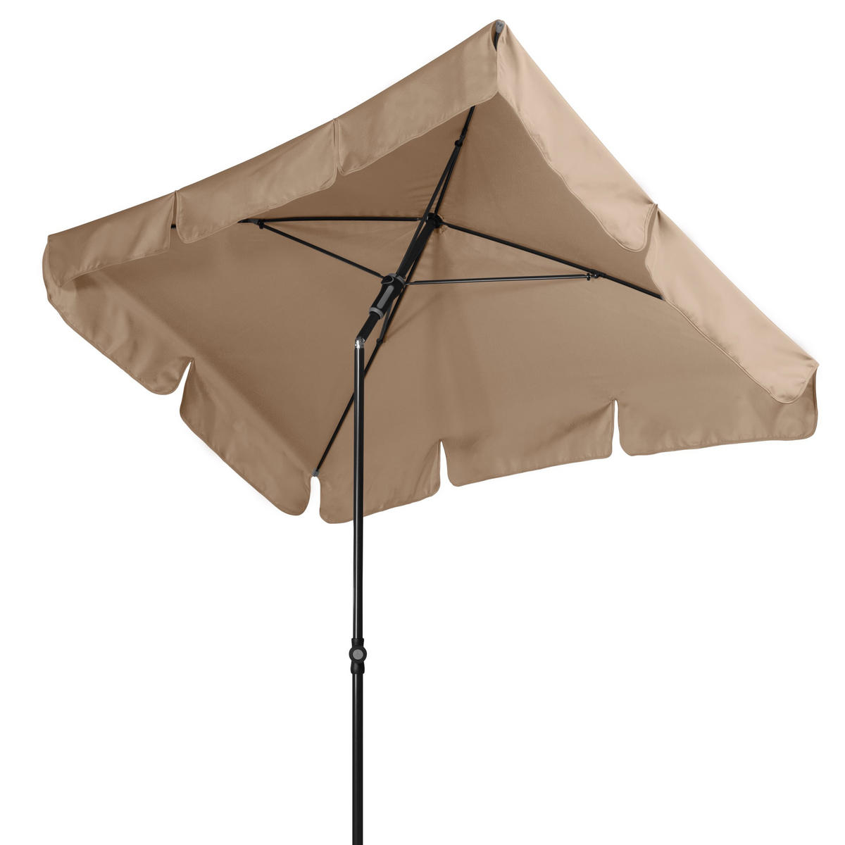 SONNENSCHIRM 120x225 cm Greige  - Greige/Anthrazit, Basics, Textil/Metall (120/225cm) - Doppler