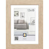 RÁM NA OBRAZY, 1 foto 13 cm x 18 cm - šedá, Basics, plast/sklo (13,5/18/1,5cm)