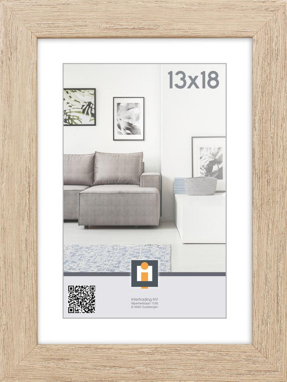 OKVIR ZA SLIKE      13,5/18/1,5 cm    - siva, Basics, staklo/plastika (13,5/18/1,5cm)
