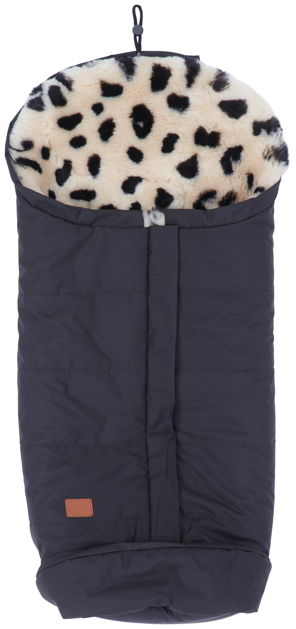 FELLSACK  - Schwarz/Weiß, Basics, Textil (47/90cm) - Jimmylee