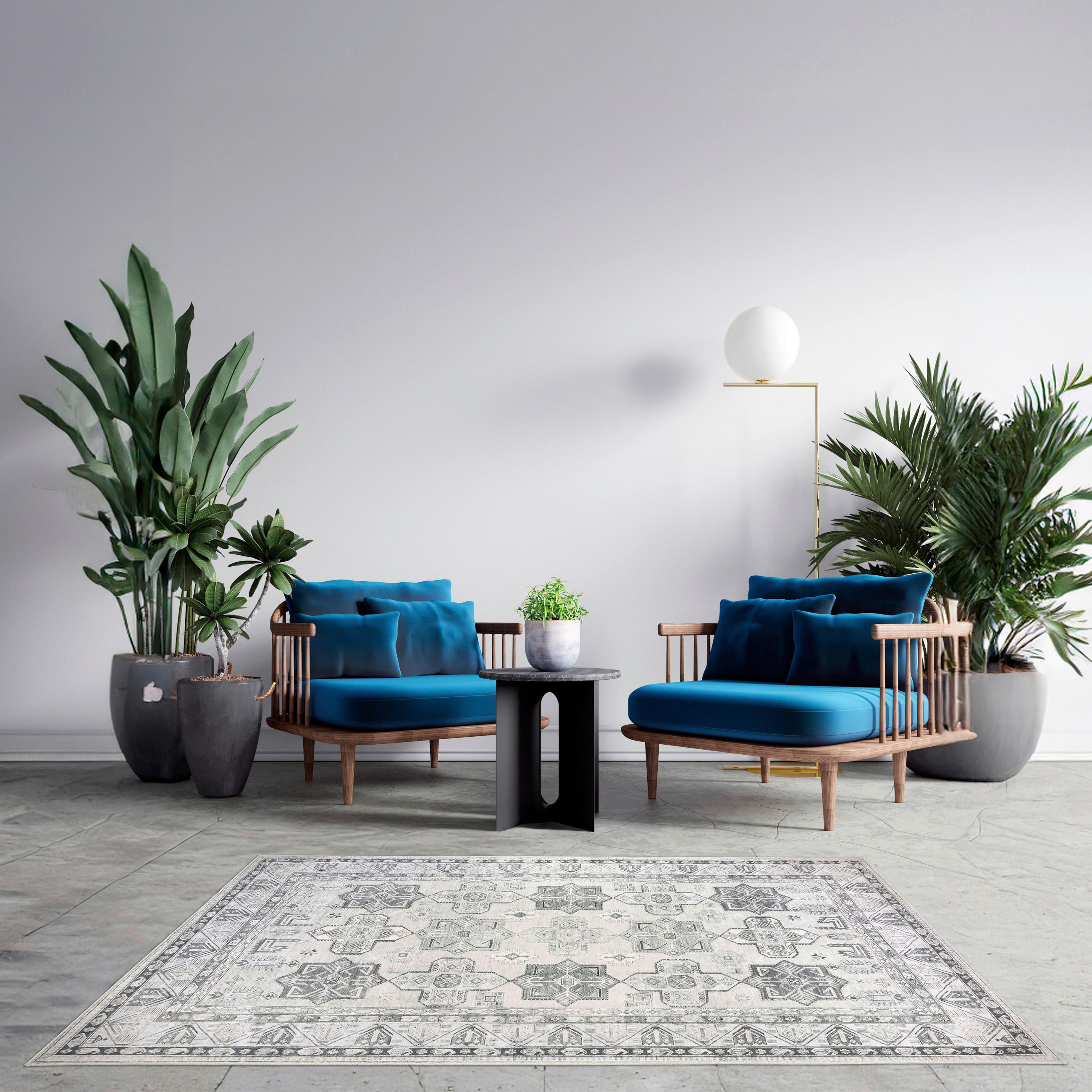 KOBEREC TKANÝ NA PLOCHO, 160/230 cm, světle šedá, šedobéžová - světle šedá/šedobéžová, Design, textil/plast (160/230cm) - Lindorug