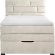 BOXSPRINGBETT 140/200 cm  in Creme  - Wengefarben/Creme, KONVENTIONELL, Textil (140/200cm) - Carryhome