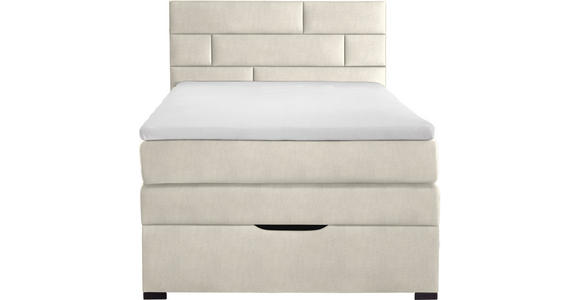 BOXSPRINGBETT 140/200 cm in Creme - Wengefarben/Creme, KONVENTIONELL, Textil (140/200cm) - Carryhome