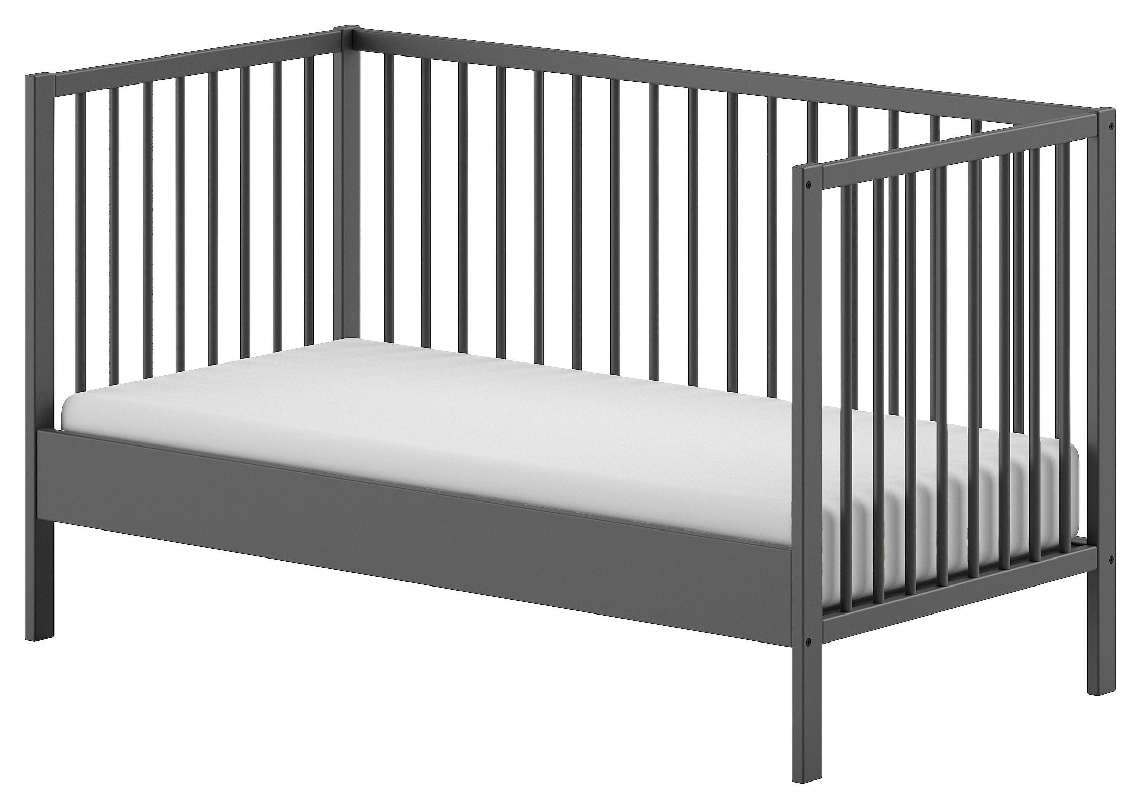 KINDER-/JUNIORBETT - Anthrazit, MODERN, Holz (70/140cm) - MID.YOU