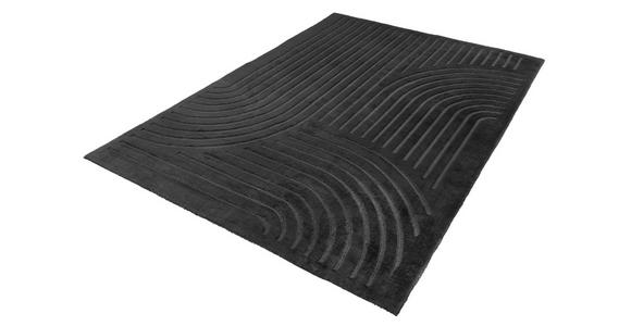 HOCHFLORTEPPICH 80/150 cm Siena Anthrazit - Anthrazit, Design, Kunststoff/Textil (80/150cm) - Novel
