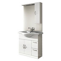 FÜRDŐSZOBABÚTOR - fehér, Basics, faalapú anyag (85/190/50cm) - Welnova