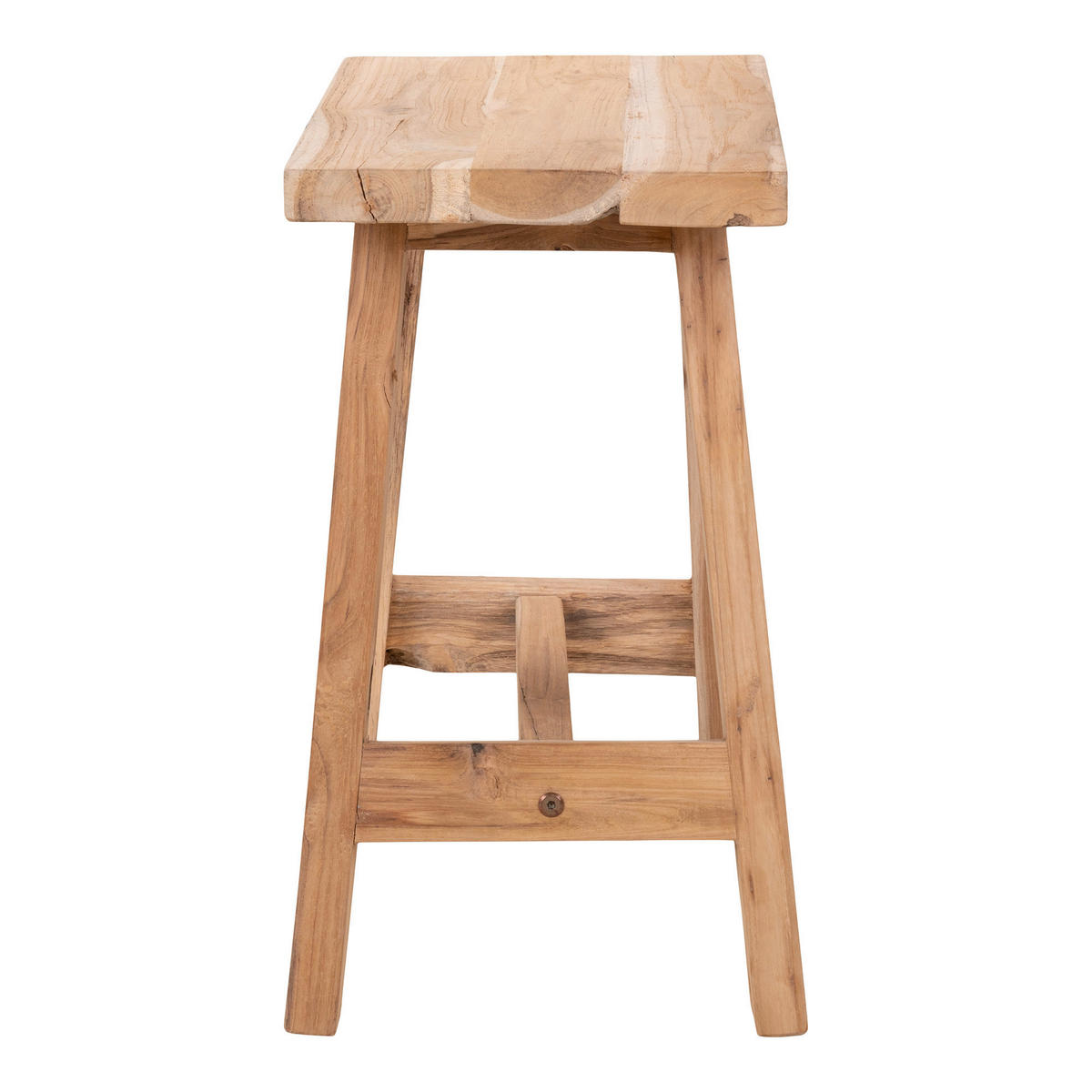 HOCKER Barcelona Teakholz Teakfarben  - Basics (50/45/25cm) - MID.YOU