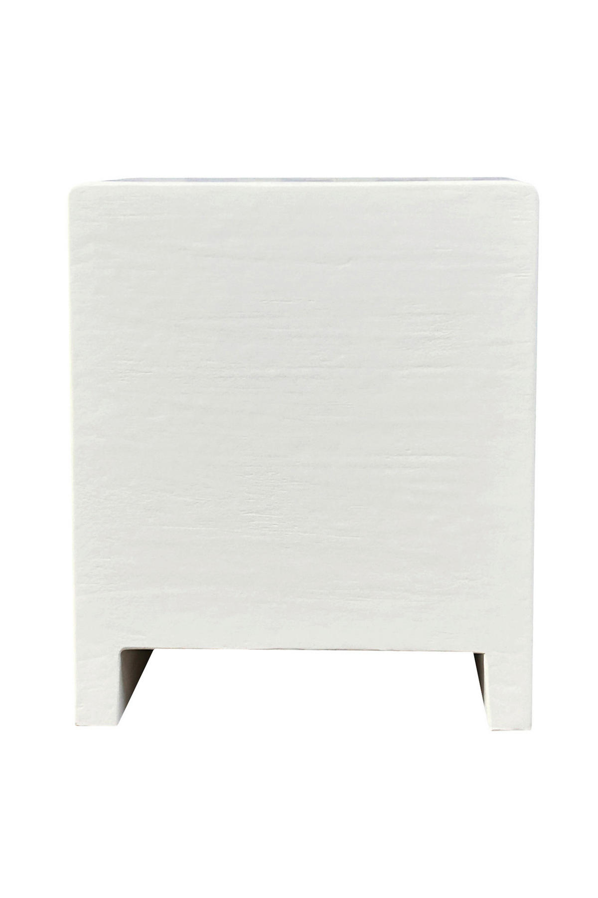 NACHTSCHRANK 50/60/40 cm Akazie massiv  - Naturfarben/Weiß, Basics, Holz/Holzwerkstoff (50/60/40cm) - Livetastic