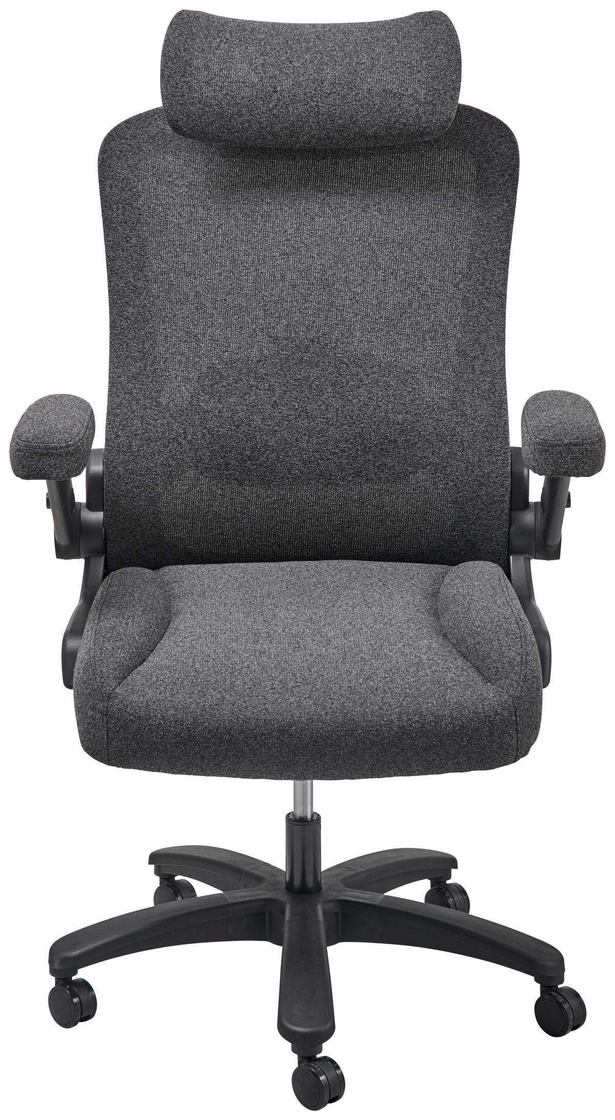 SCAUN DIRECTORIAL  in plasă tensionată negru  - negru, Modern, plastic/textil (80/125-133/75cm) - Livetastic