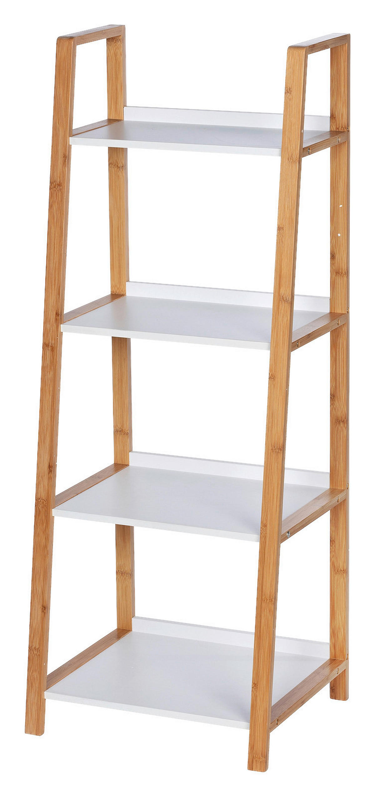 BADEZIMMERREGAL 43/112/36 cm  - Weiss/Braun, Basics, Holz (43/112/36cm) - Wenko