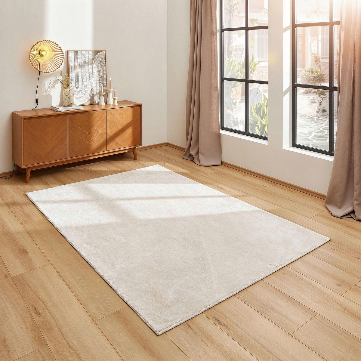 FELLTEPPICH 120/160 cm BHV0724  - Weiss, Konventionell, Textil (120/160cm) - Boxxx