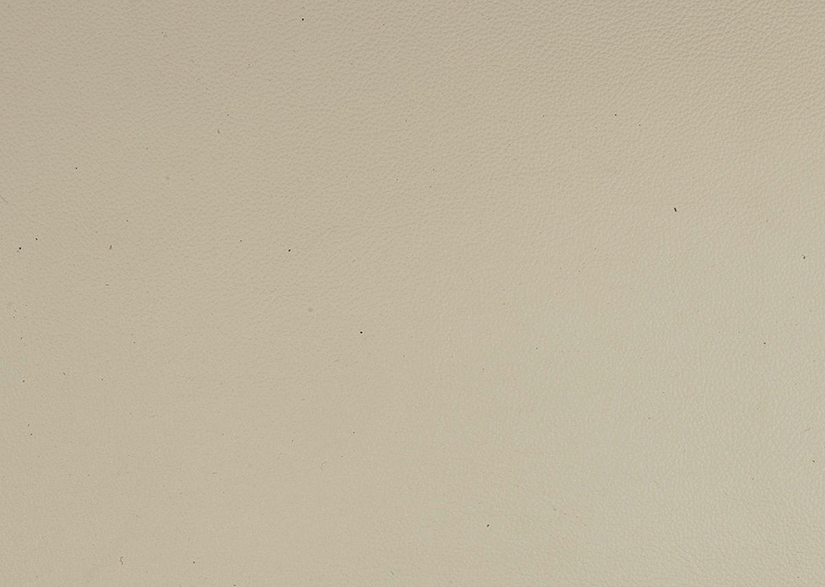 ECKSOFA in Echtleder Creme, Naturfarben  - Creme/Schwarz, Design, Leder/Metall (310/180cm) - Dieter Knoll