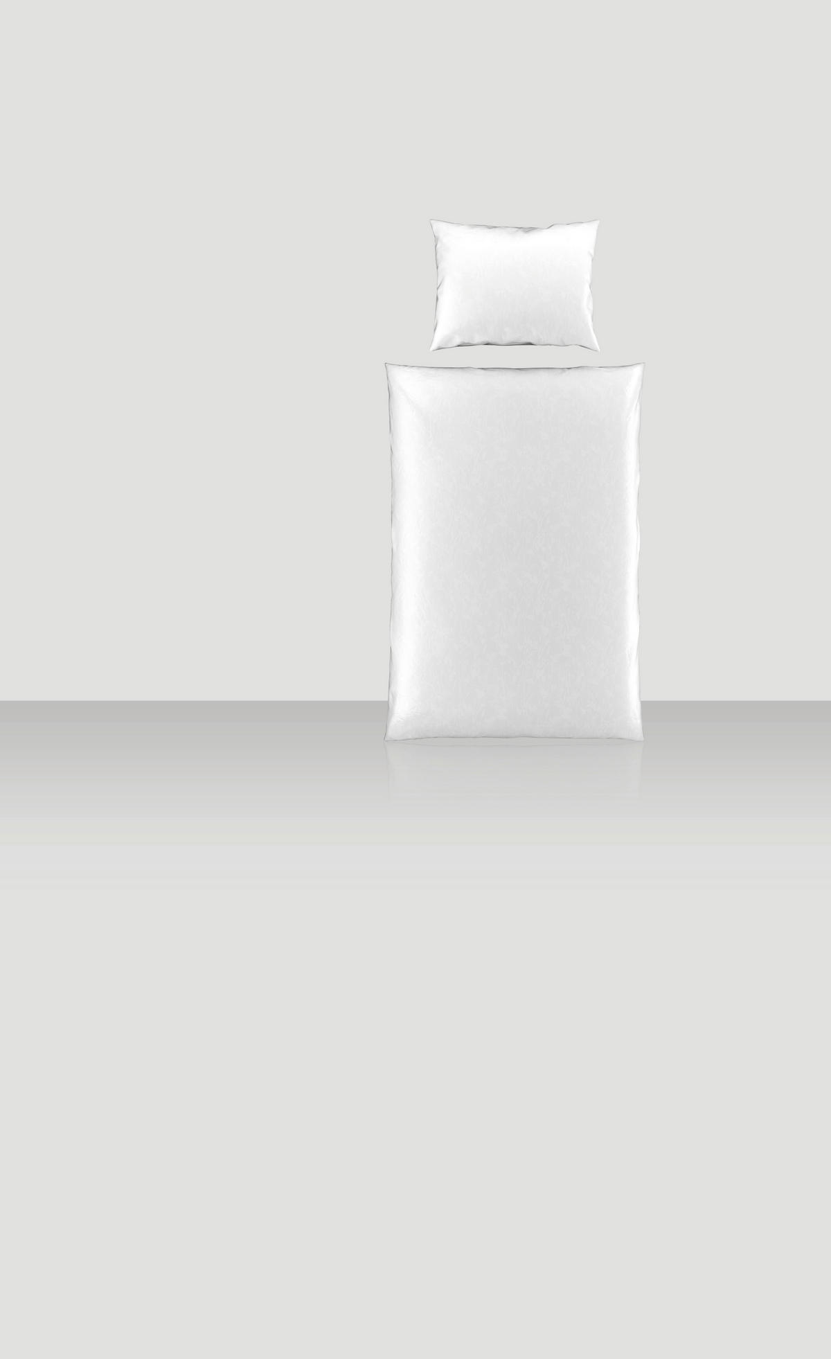 POSTELJINA FLORENCE 140/200 cm saten bela  - bela, Konvencionalno, tekstil (140/200cm) - Novel