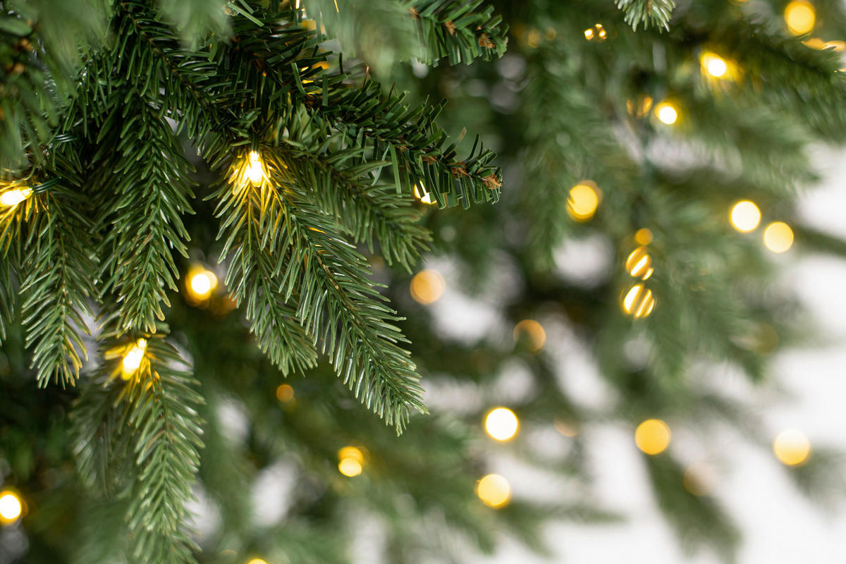 WEIHNACHTSBAUM 210 cm  - Waldgrün, Basics, Kunststoff/Metall (134/210cm)