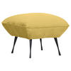 HOCKER in Textil Gelb  - Gelb/Schwarz, Konventionell, Textil/Metall (60/49/53cm) - MID.YOU