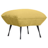 HOCKER in Textil Gelb  - Gelb/Schwarz, Konventionell, Textil/Metall (60/49/53cm) - MID.YOU