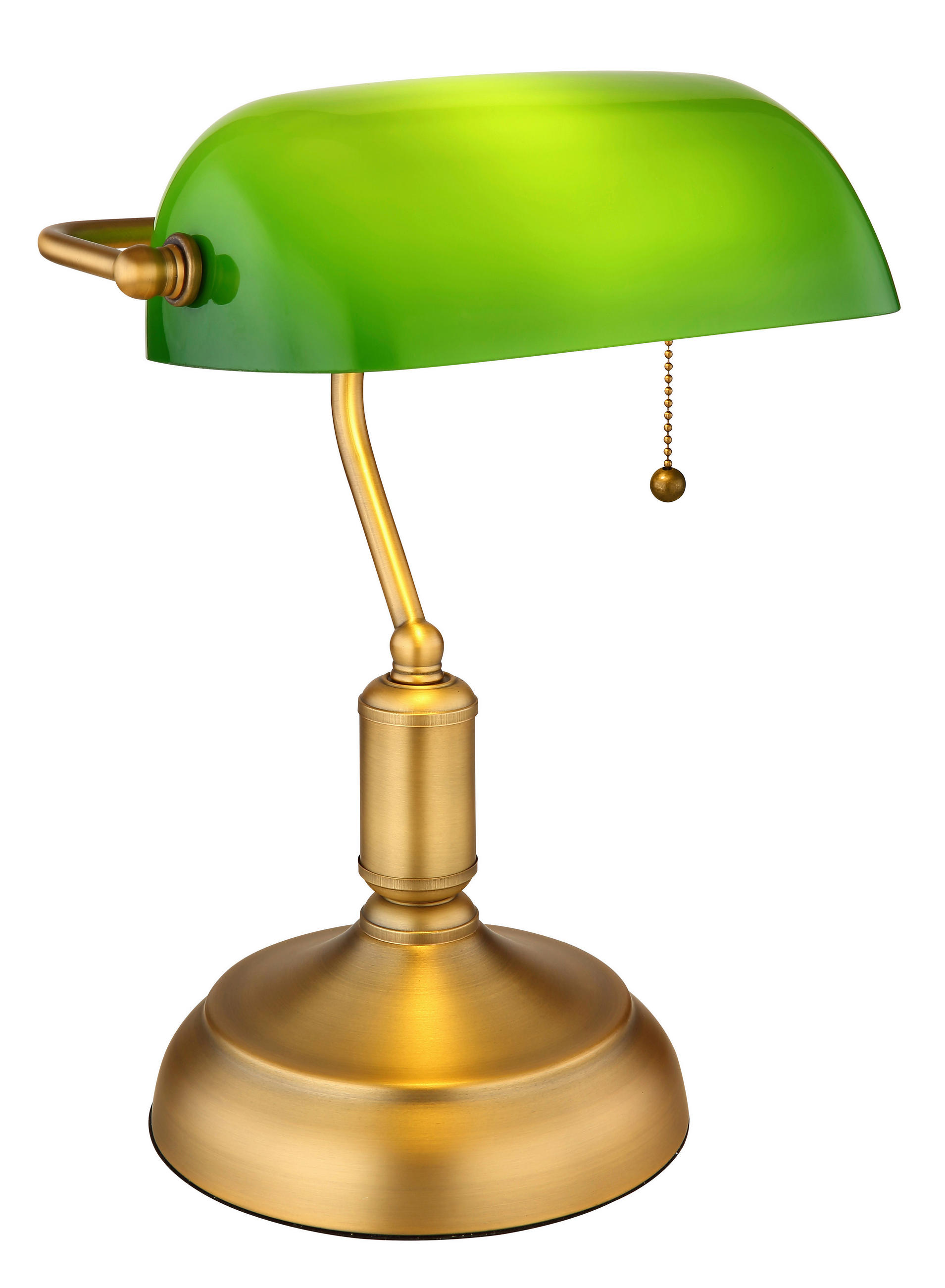 BORDSLAMPA 26,5/18/36 cm   - vit/grön, Klassisk, metall/glas (26,5/18/36cm) - Globo