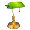 TISCHLEUCHTE 26,5/18/36 cm   - Messingfarben/Weiß, KONVENTIONELL, Glas/Metall (26,5/18/36cm) - Globo