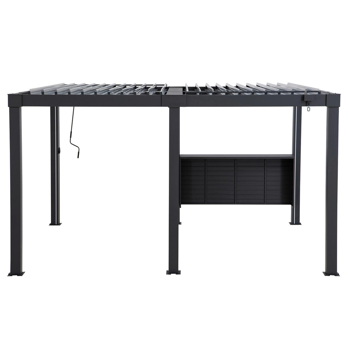 PERGOLA-BAR 182/82/30 cm   - Anthrazit, Basics, Metall (182/82/30cm) - Modante