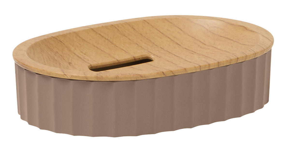 BAD-ACCESSOIRE-SET - Braun, Kunststoff - Dieter Knoll